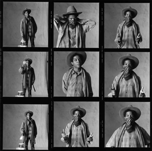 Basquiat planche contact par Yutaka Sakano Photographe - Galerie d'art Patrick Gutknecht
